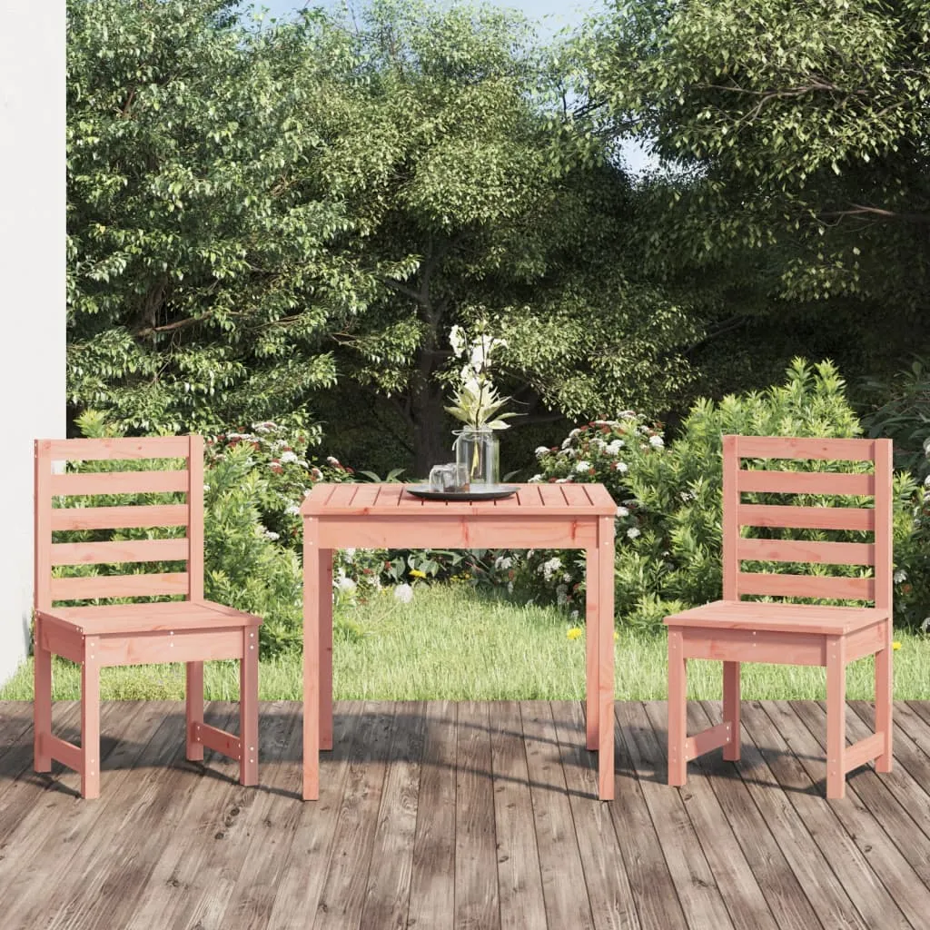 vidaXL Set Bistrot da Giardino 3 pz in Legno Massello di Douglas