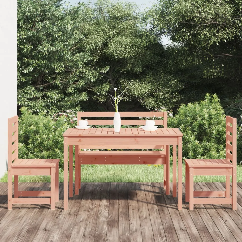 vidaXL Set da Pranzo per Giardino 4 pz in Legno Massello di Douglas