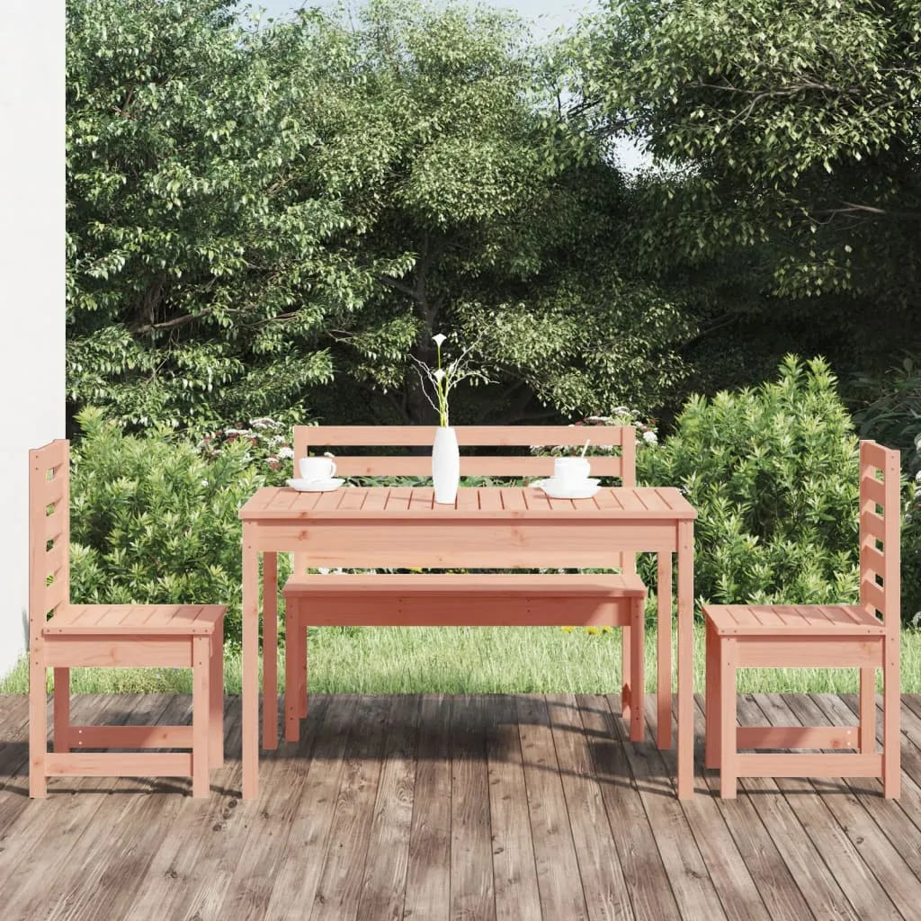 vidaXL Set da Pranzo per Giardino 4 pz in Legno Massello di Douglas