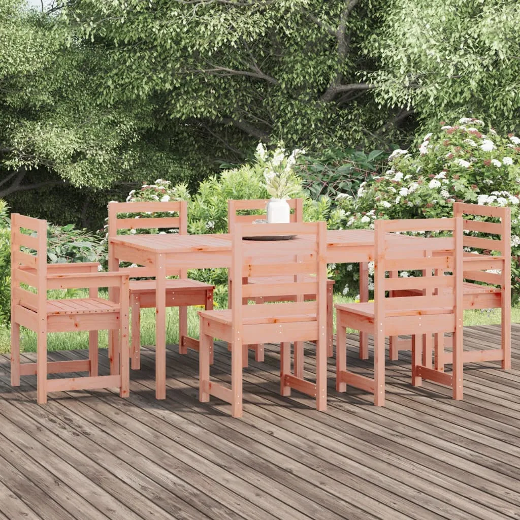 vidaXL Set da Pranzo per Giardino 7 pz in Legno Massello di Douglas