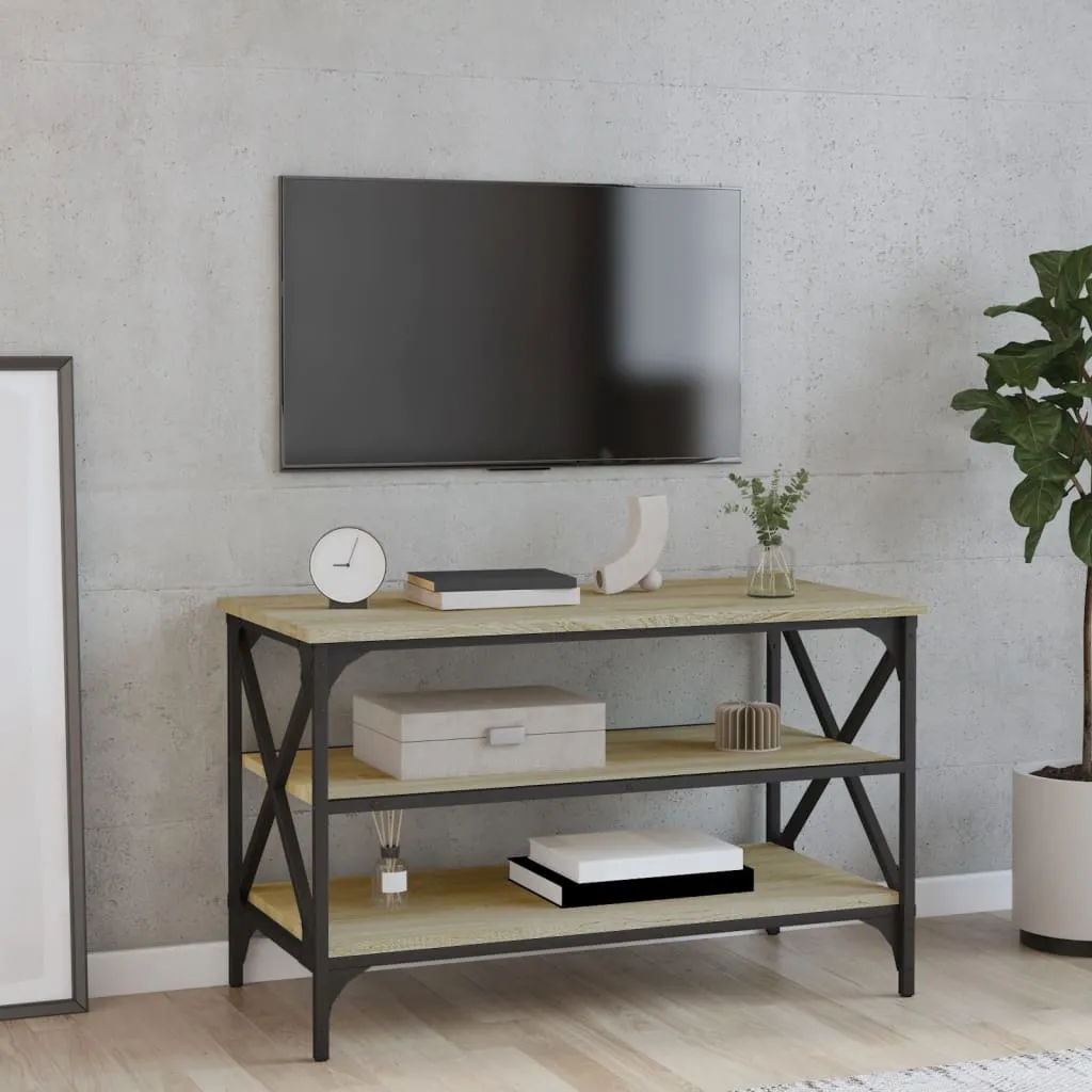 vidaXL Mobile Porta TV Rovere Sonoma 80x40x50 cm in Legno Multistrato