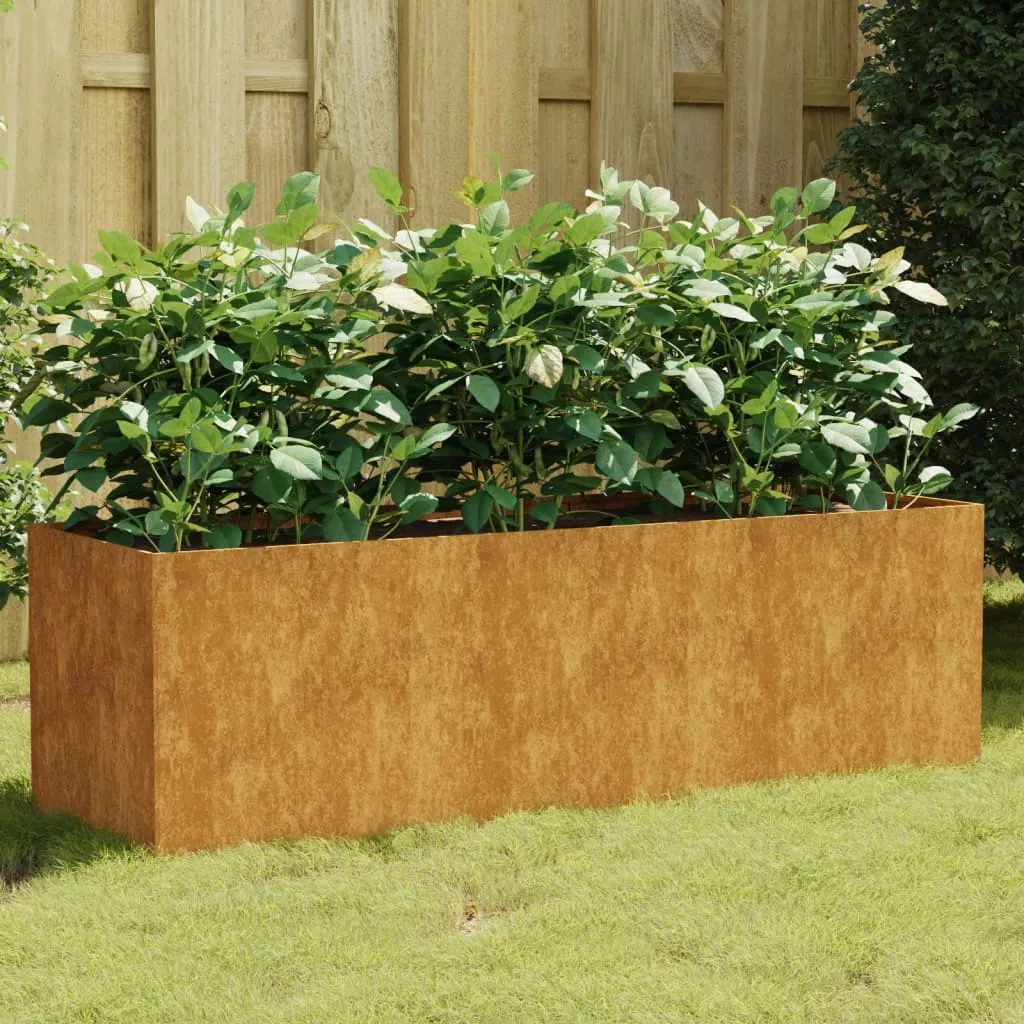 vidaXL Fioriera Rialzata da Giardino 120x40x40 cm in Acciaio Corten