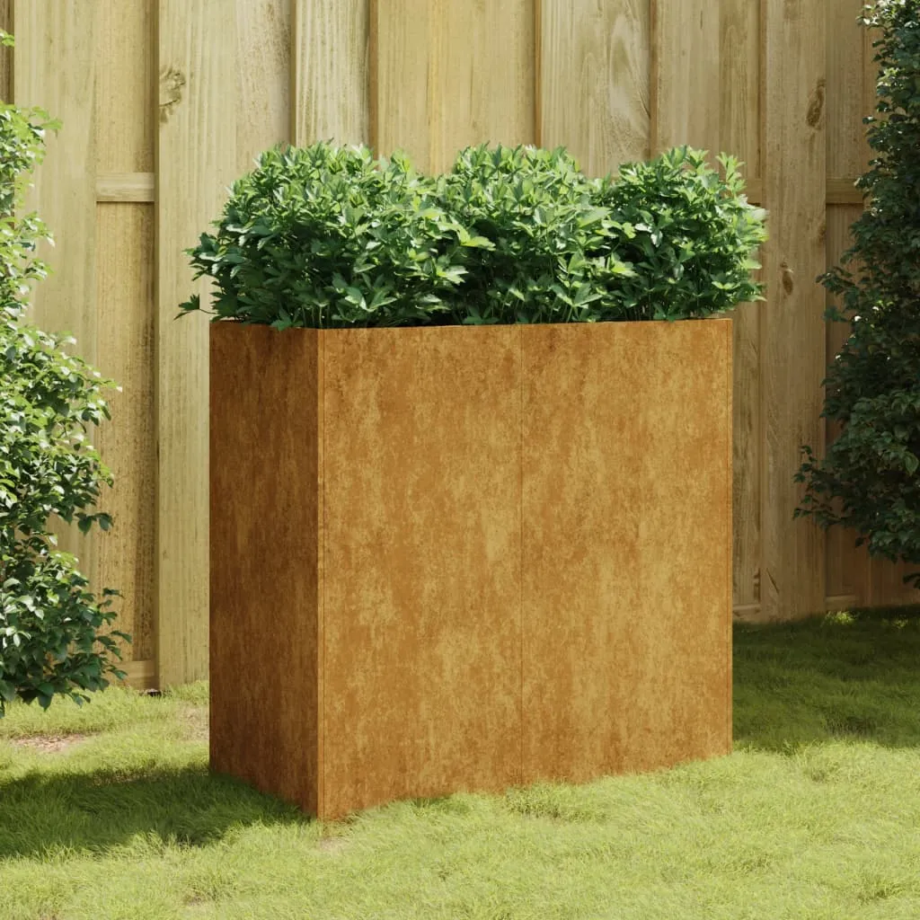 vidaXL Fioriera 80x40x80 cm in Acciaio Corten