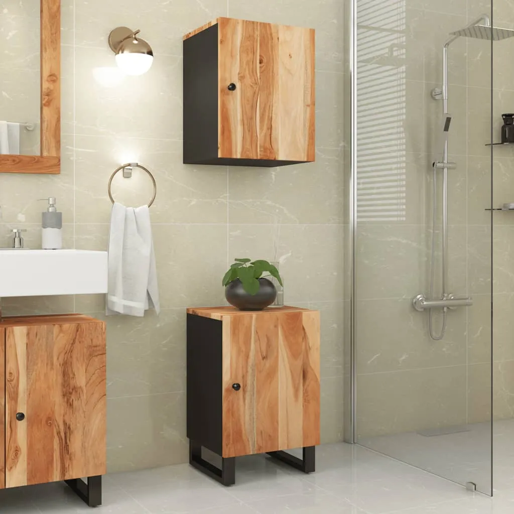 vidaXL Mobile da Bagno 38x33x58cm in Legno Massello di Acacia