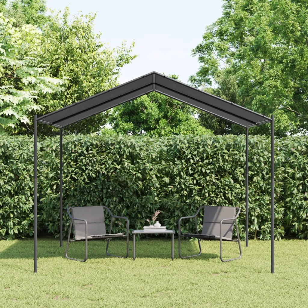 vidaXL Tenda a Baldacchino Antracite 3x3 m in Acciaio e Tessuto