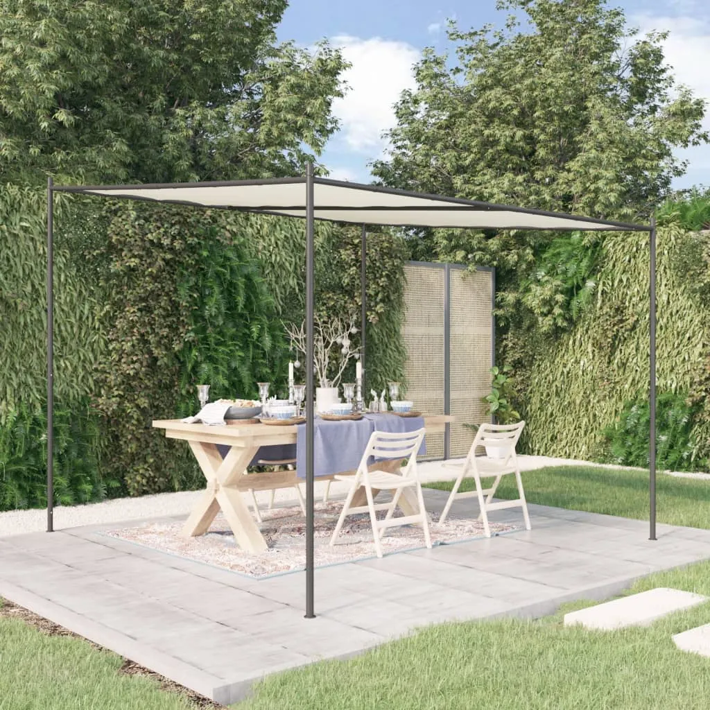 vidaXL Gazebo Bianco 3x3 m 180 g/m² Tessuto e Acciaio