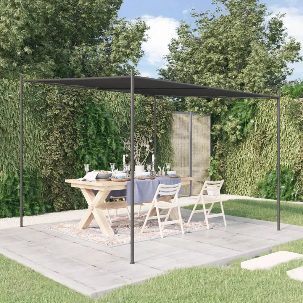 vidaXL Gazebo Antracite 3x3 m 180 g/m² Tessuto e Acciaio