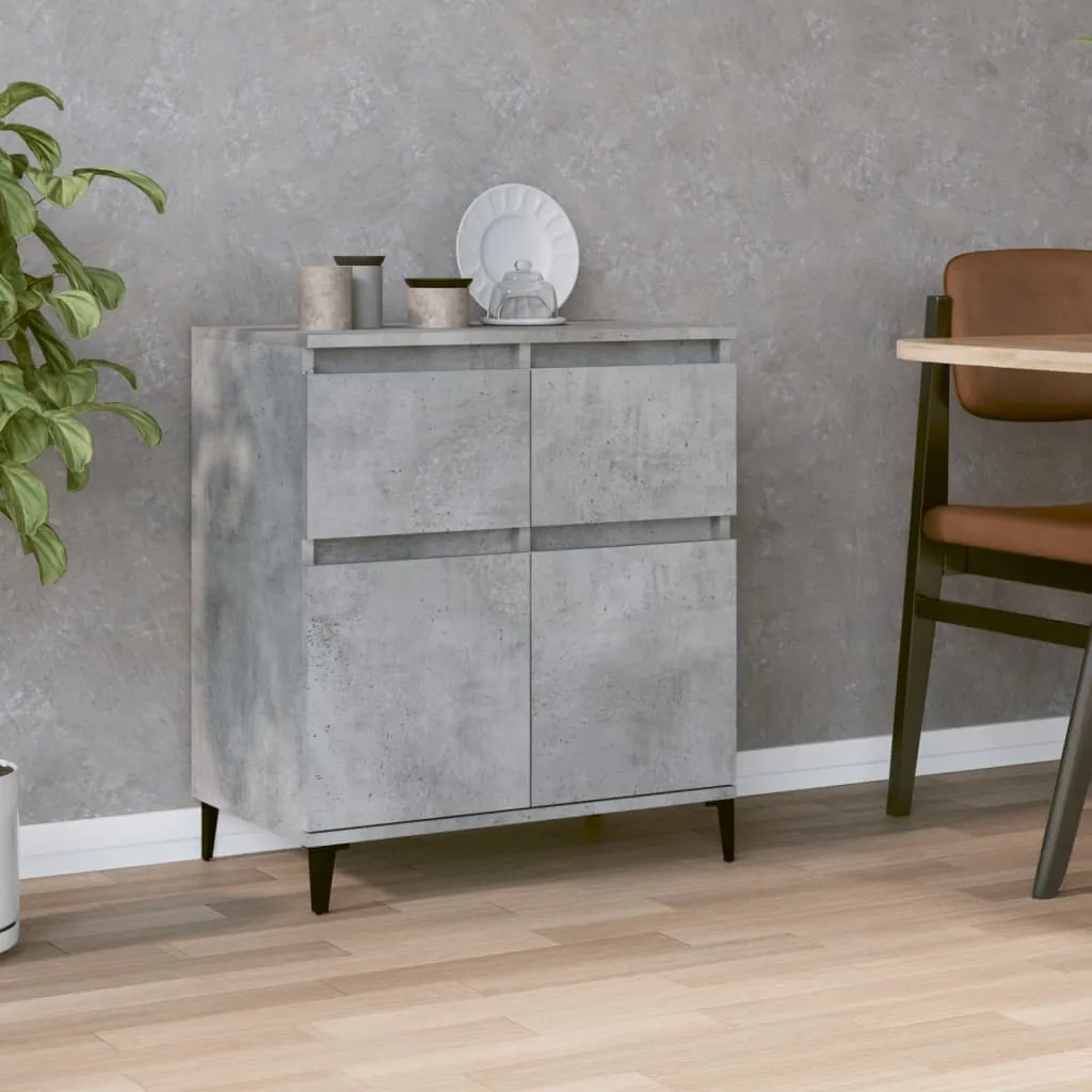 vidaXL Credenza Grigio Cemento 60x35x70 cm in Legno Multistrato