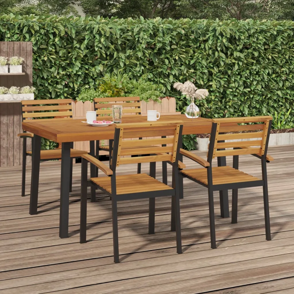 vidaXL Tavolo da Giardino 150x90x75 cm Legno Massello di Acacia