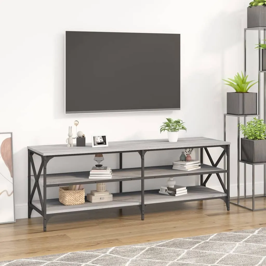 vidaXL Mobile TV Grigio Sonoma 140x40x50 cm in Legno Multistrato