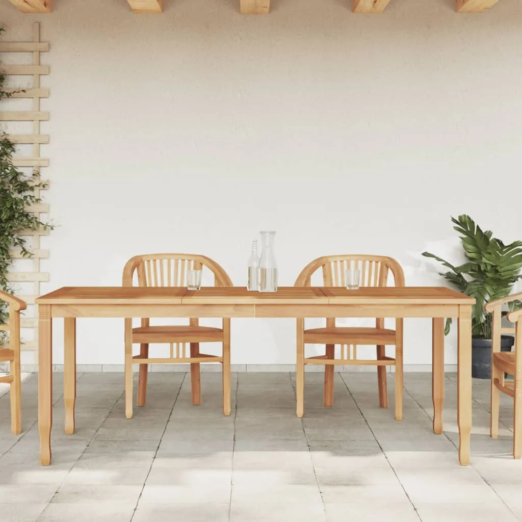 vidaXL Tavolo da Pranzo da Giardino 200x90x75cm Legno Massello di Teak