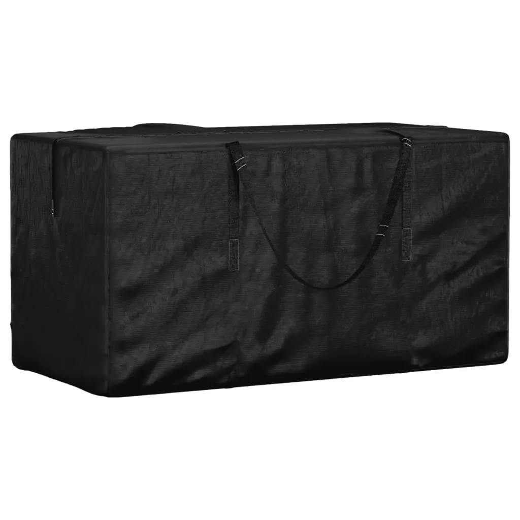 vidaXL Borsa Porta Cuscini da Giardino Nera 150x75x75 cm Polietilene