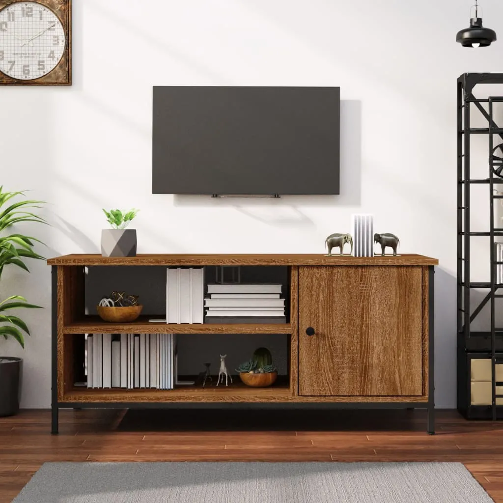 vidaXL Mobile Porta TV Rovere Marrone 100x40x45cm in Legno Multistrato