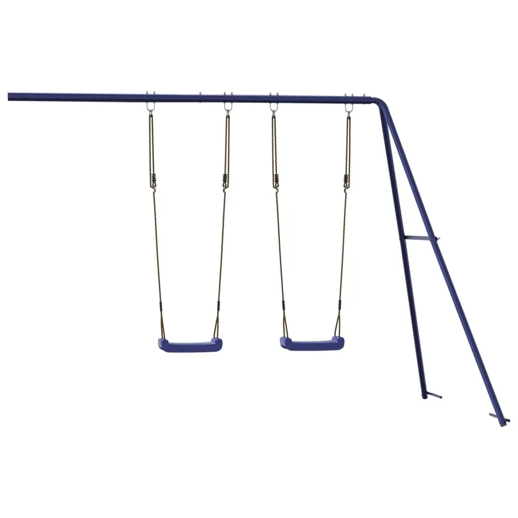 vidaXL Altalene per Bambini 2 pz Blu 265x185x188 cm in Polipropilene 