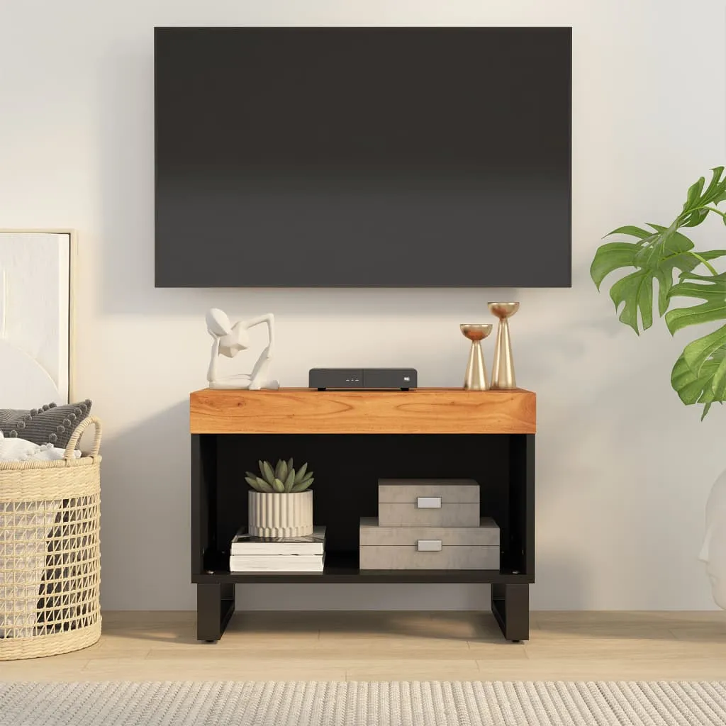 vidaXL Mobile Porta TV 60x33x43,5 cm in Legno Massello di Acacia