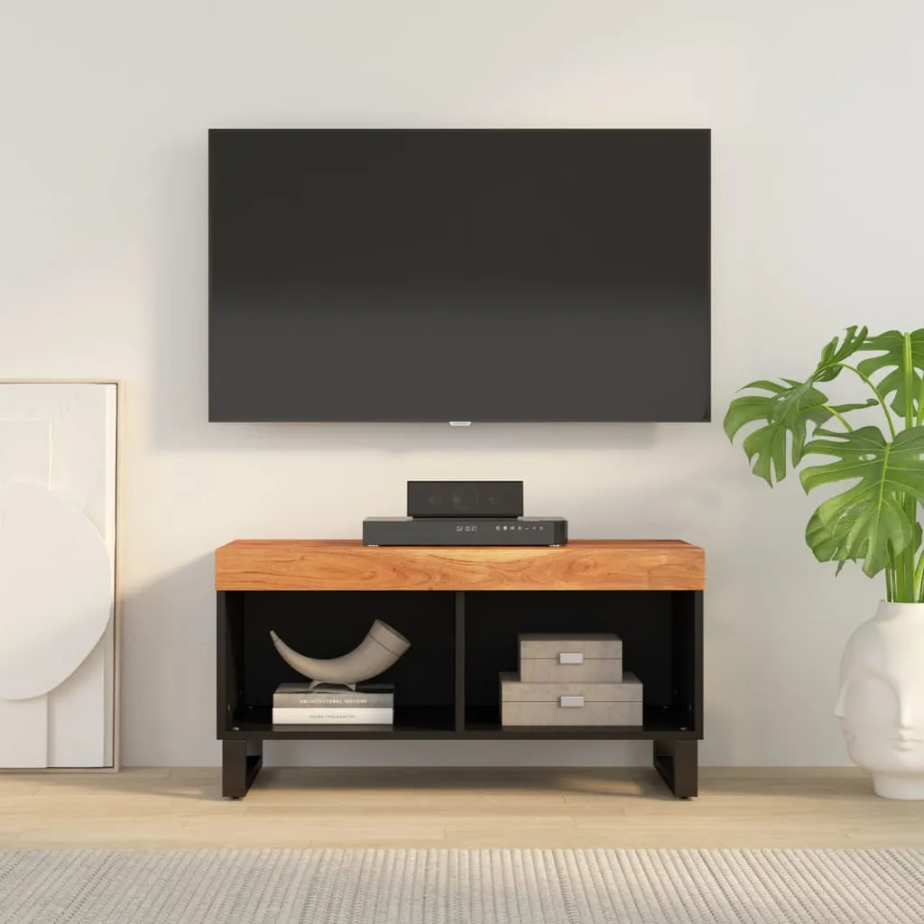 vidaXL Mobile Porta TV 85x33x43,5 cm in Legno Massello di Acacia