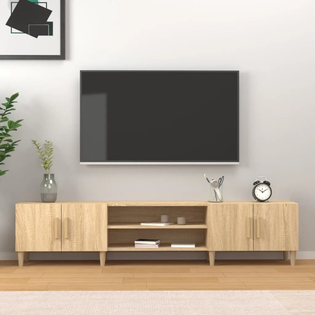 vidaXL Mobile per TV Rovere Sonoma 180x31,5x40 cm in Legno Multistrato