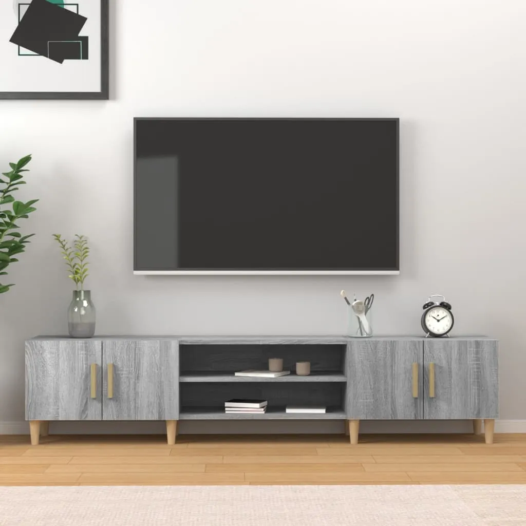 vidaXL Mobile TV Grigio Sonoma 180x31,5x40 cm in Legno Multistrato