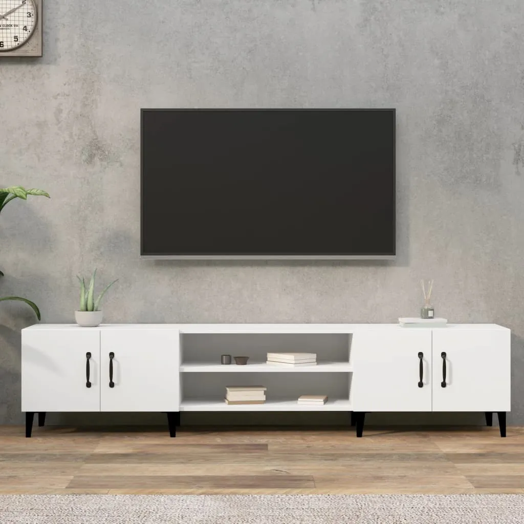 vidaXL Mobile Porta TV Bianco 180x31,5x40 cm in Legno Multistrato