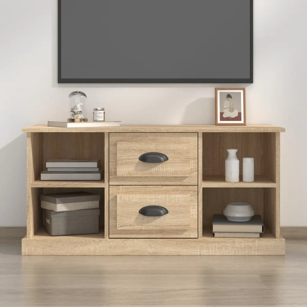 vidaXL Mobile Porta TV Rovere Sonoma 99,5x35,5x48 cm Legno Multistrato