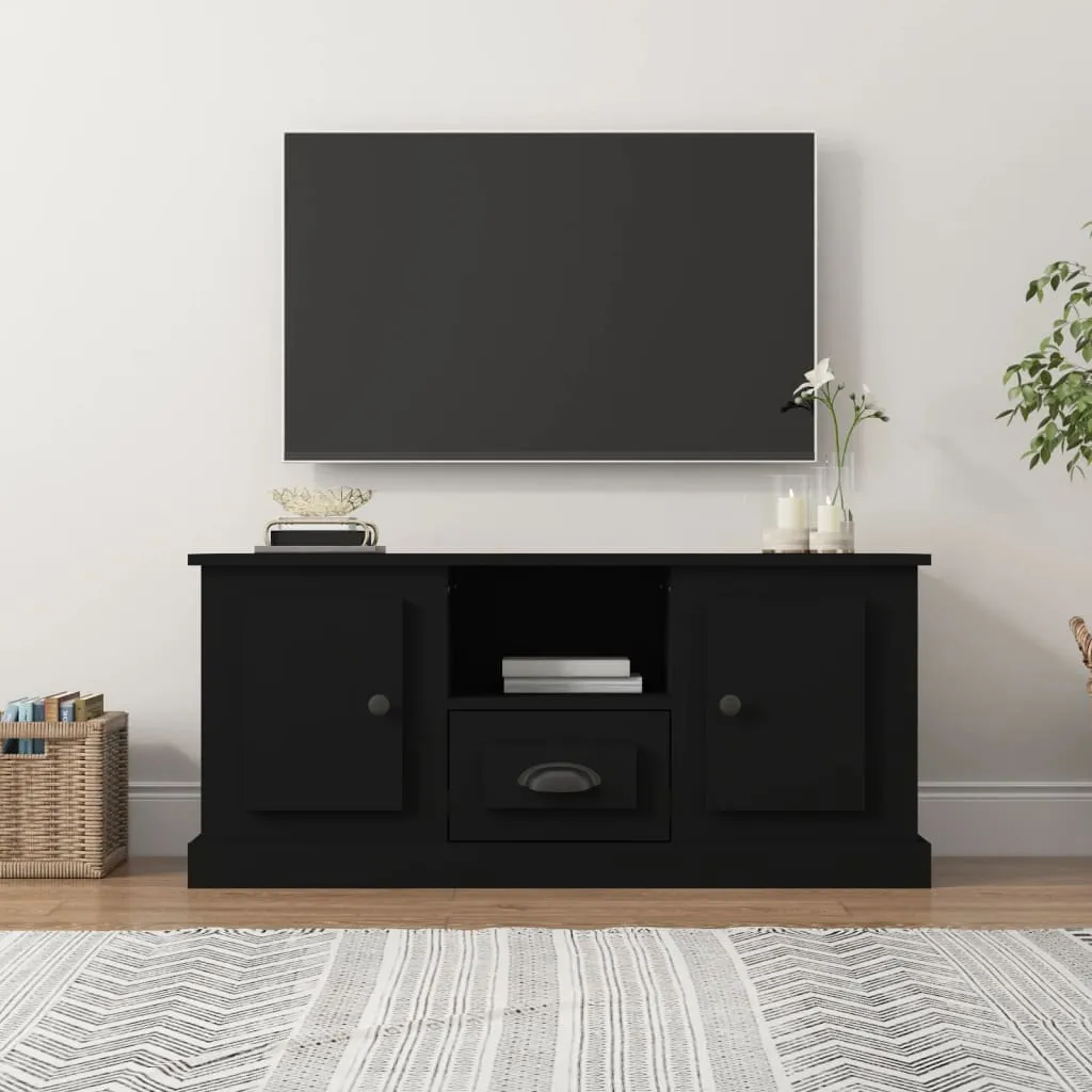 vidaXL Mobile Porta TV Nero 100x35,5x45 cm in Legno Multistrato