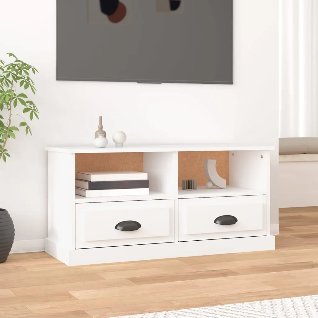 vidaXL Mobile Porta TV Bianco 93x35,5x45 cm in Legno Multistrato