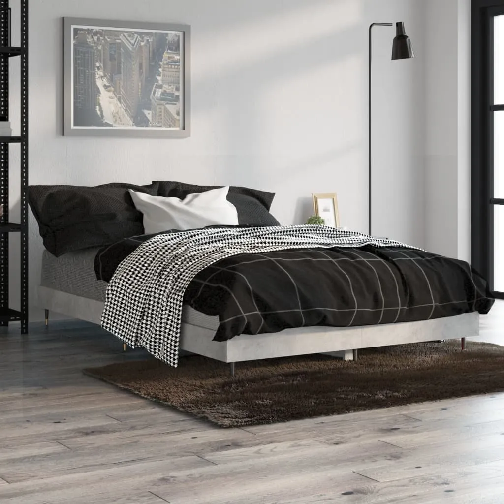 vidaXL Giroletto Grigio Cemento 120x190 cm in Legno Multistrato