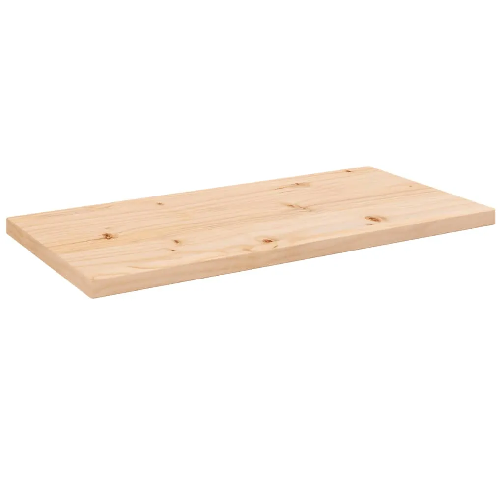 vidaXL Piano Tavolo 80x40x2,5 cm Legno Massello di Pino Rettangolare