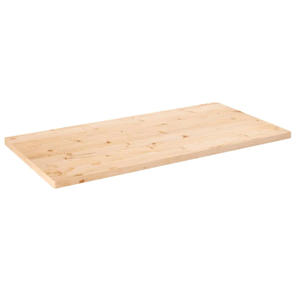 vidaXL Piano Tavolo 110x55x2,5 cm Legno Massello di Pino Rettangolare