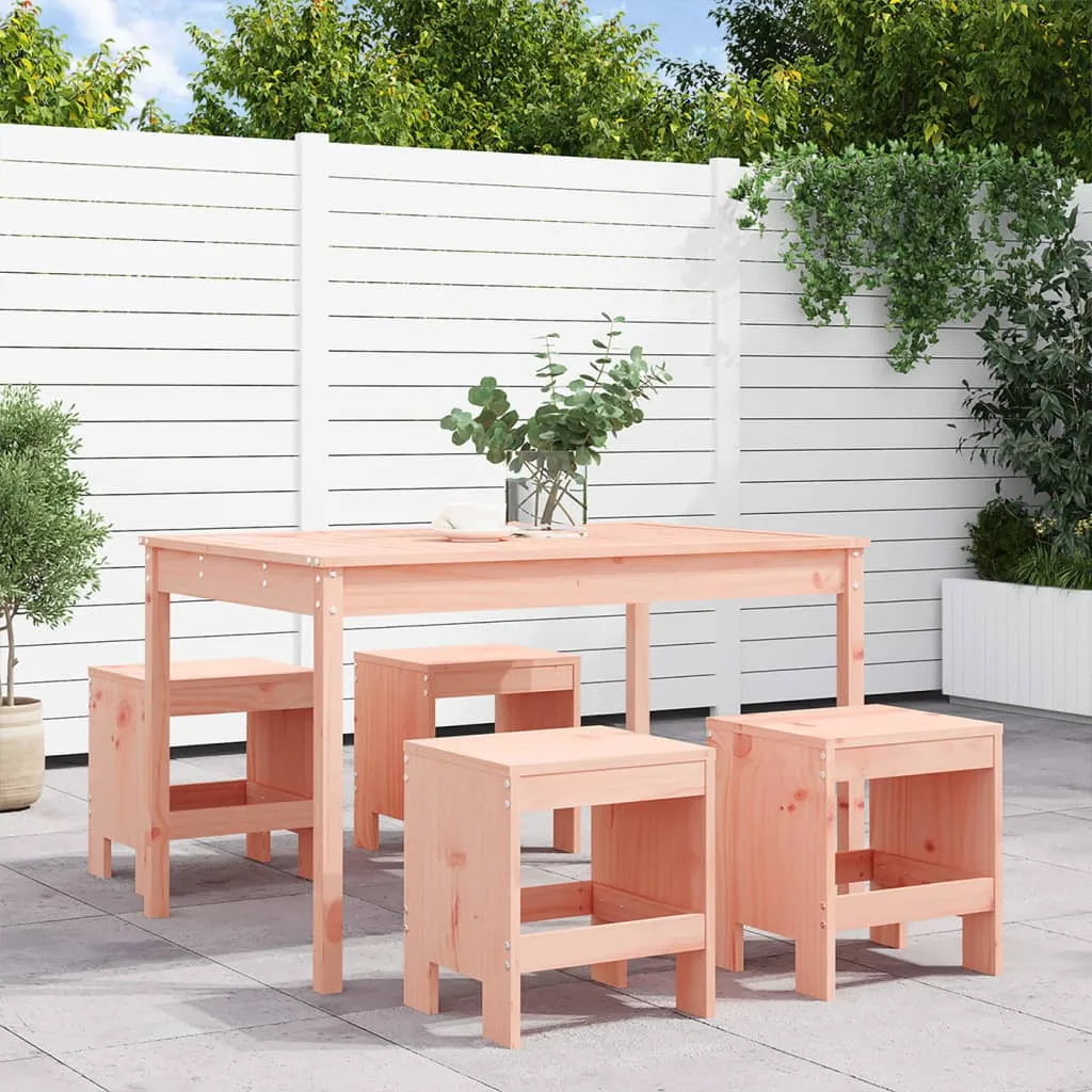 vidaXL Set da Pranzo per Giardino 5 pz in Legno Massello di Douglas