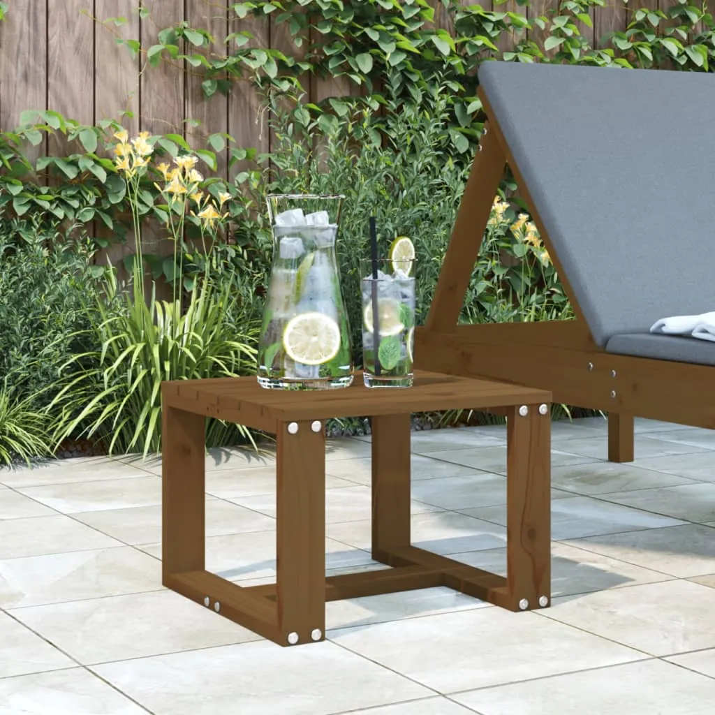 vidaXL Tavolino da Giardino Miele 40x38x28,5 cm Legno Massello Pino