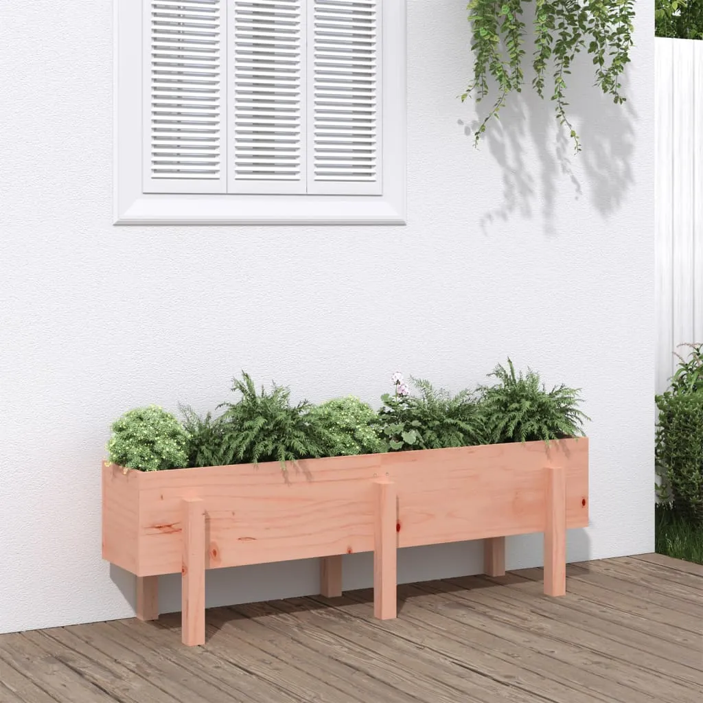 vidaXL Fioriera Rialzata Giardino 121x30x38 cm Legno Massello Douglas