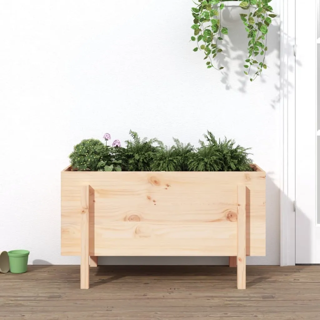 vidaXL Fioriera Rialzata da Giardino 101x50x57 cm Legno Massello Pino