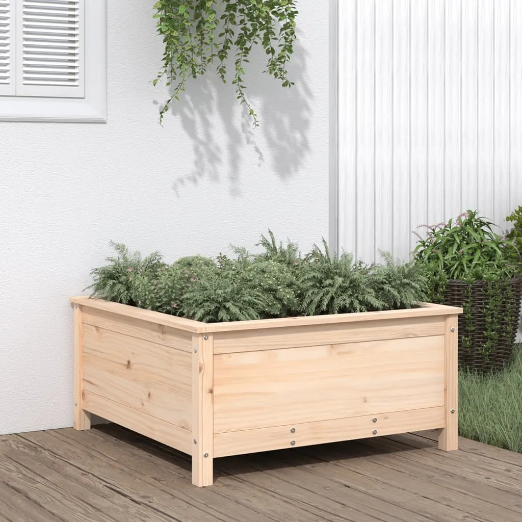 vidaXL Fioriera da Giardino 82,5x82,5x39 cm in Legno Massello di Pino