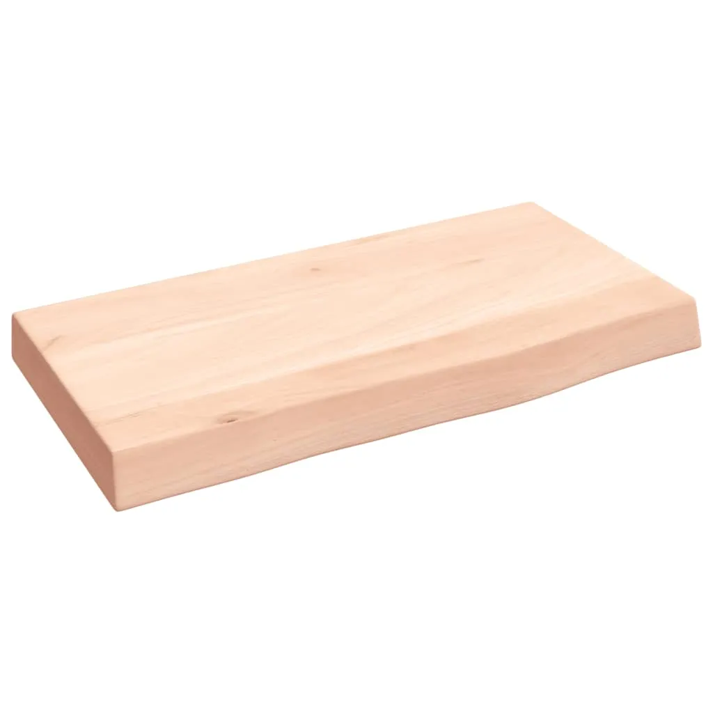 vidaXL Ripiano a Parete 40x20x4 cm Legno Massello Rovere Non Trattato