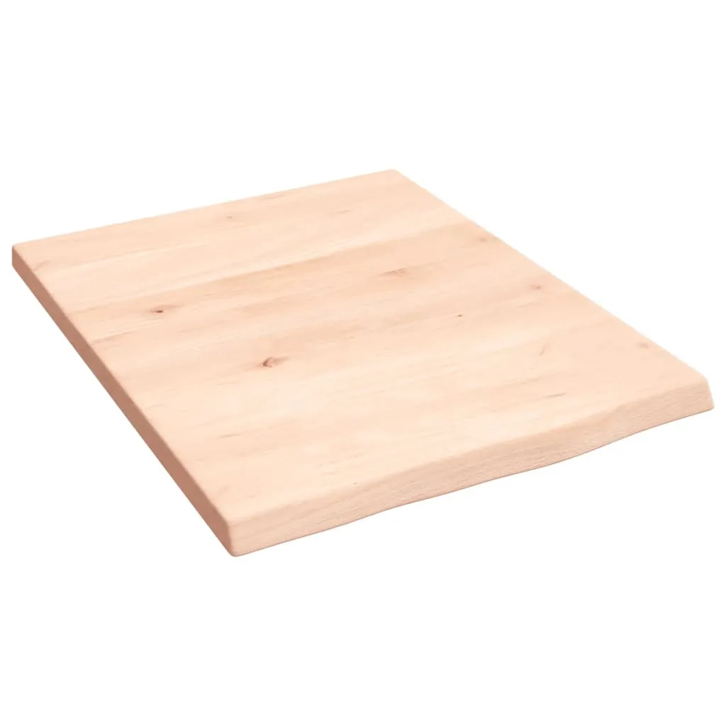 vidaXL Ripiano a Parete 40x50x2 cm Legno Massello Rovere Non Trattato