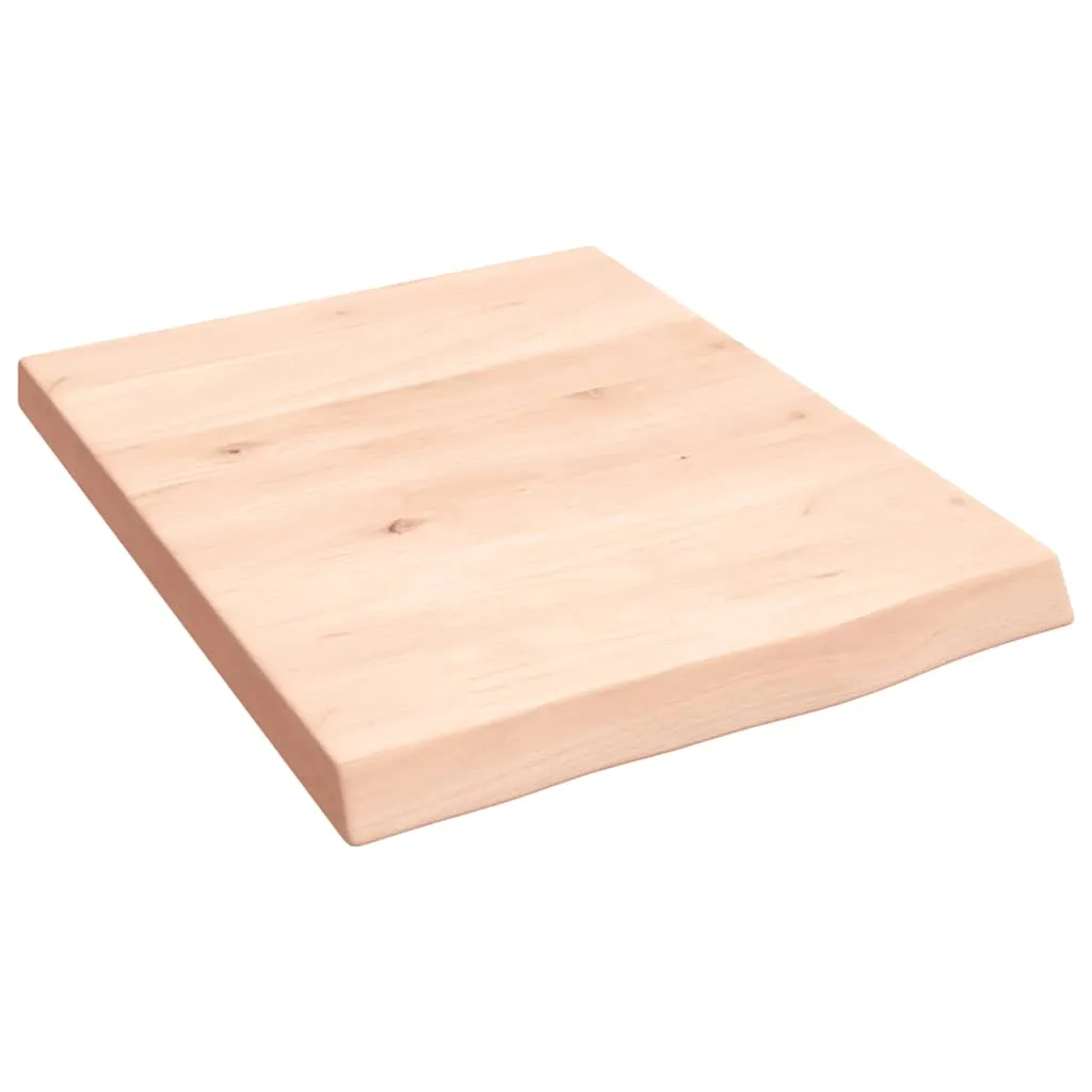 vidaXL Ripiano a Parete 40x50x4 cm Legno Massello Rovere Non Trattato