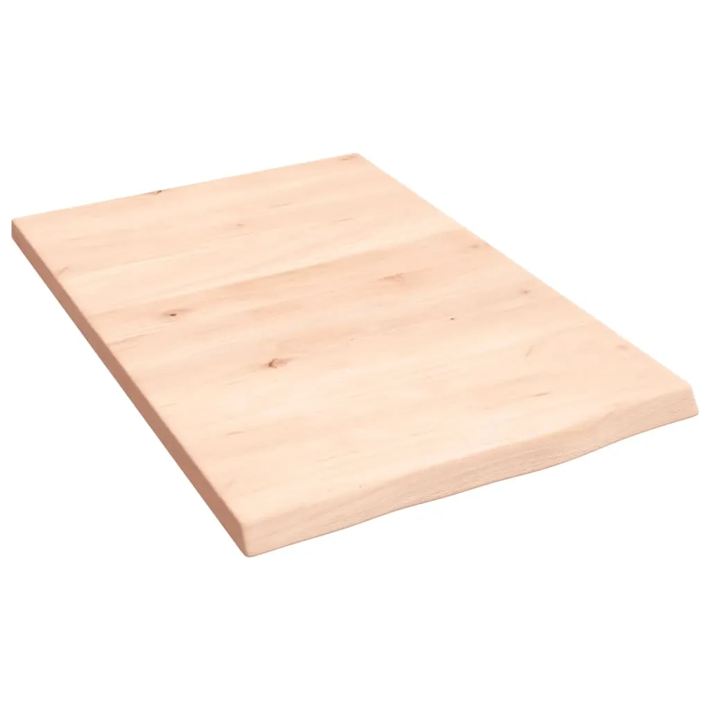 vidaXL Ripiano a Parete 40x60x2 cm Legno Massello Rovere Non Trattato