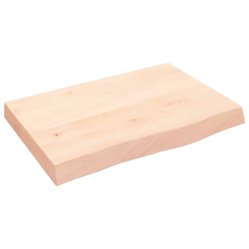 vidaXL Ripiano a Parete 60x40x6 cm Legno Massello Rovere Non Trattato