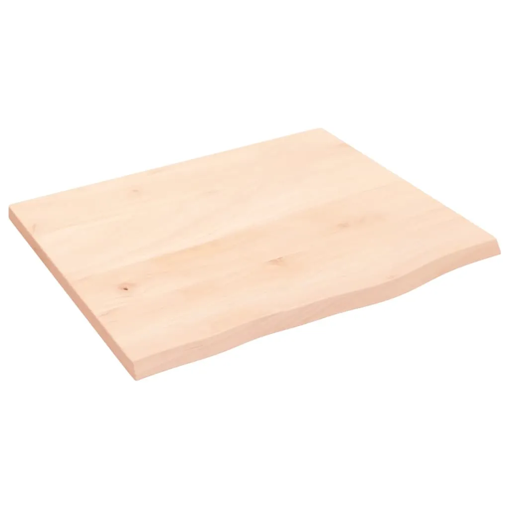 vidaXL Ripiano a Parete 60x50x2 cm Legno Massello Rovere Non Trattato