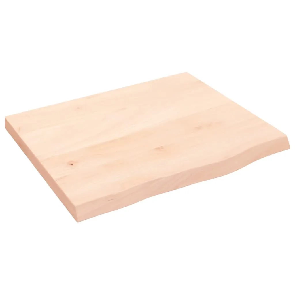 vidaXL Ripiano a Parete 60x50x4 cm Legno Massello Rovere Non Trattato