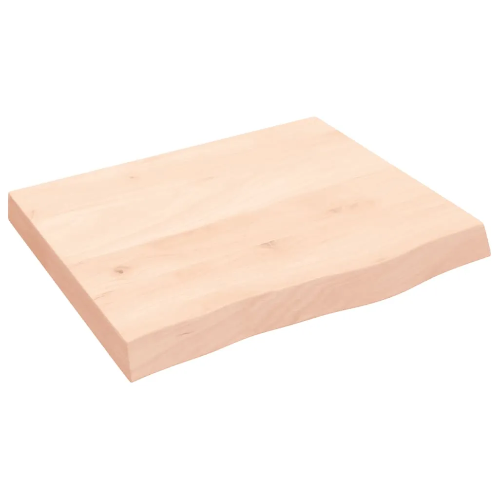 vidaXL Ripiano a Parete 60x50x6 cm Legno Massello Rovere Non Trattato