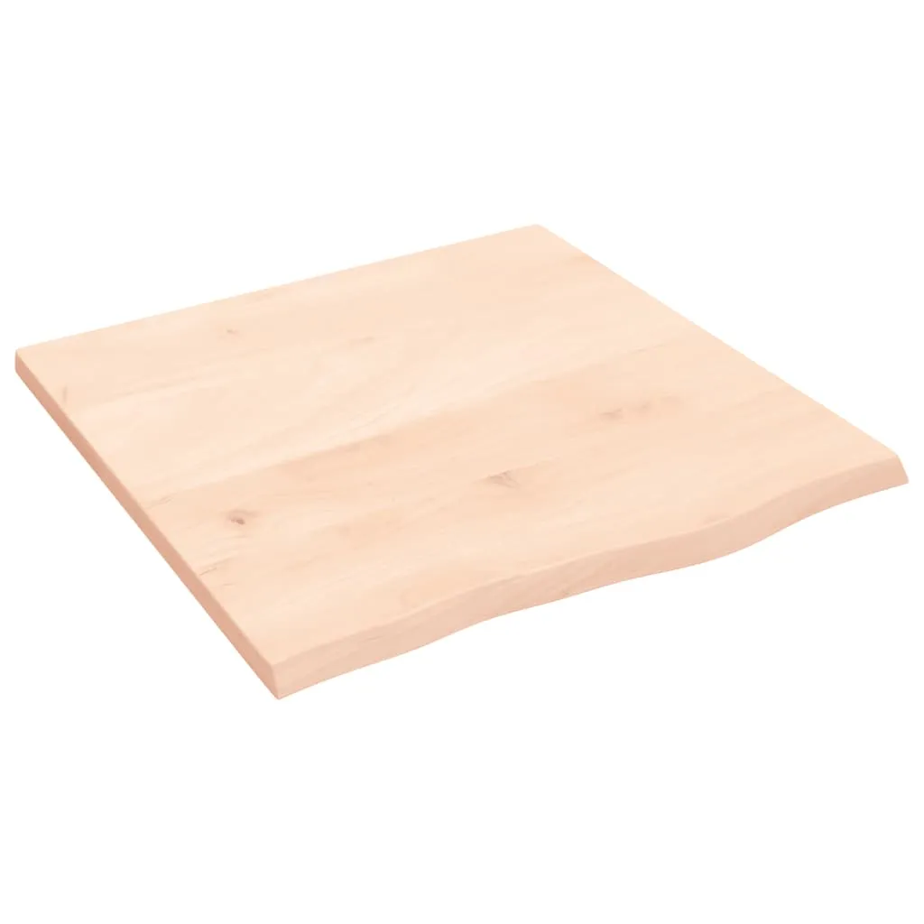 vidaXL Ripiano a Parete 60x60x2 cm Legno Massello Rovere Non Trattato