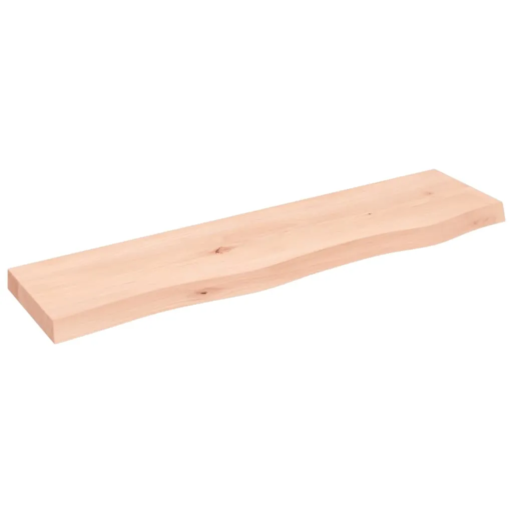 vidaXL Ripiano a Parete 80x20x4 cm Legno Massello Rovere Non Trattato