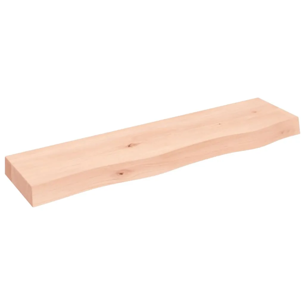 vidaXL Ripiano a Parete 80x20x6 cm Legno Massello Rovere Non Trattato