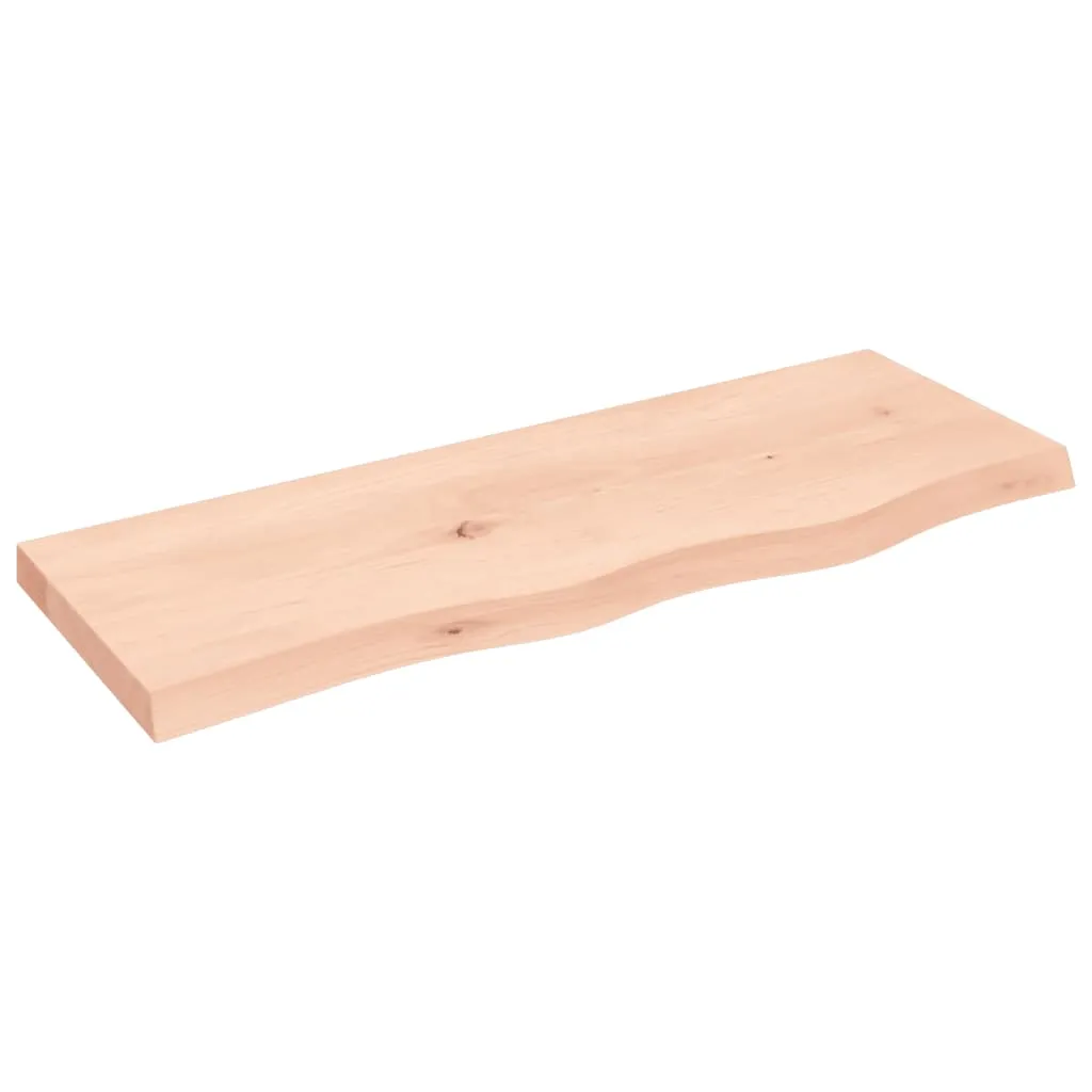 vidaXL Ripiano a Parete 80x30x4 cm Legno Massello Rovere Non Trattato