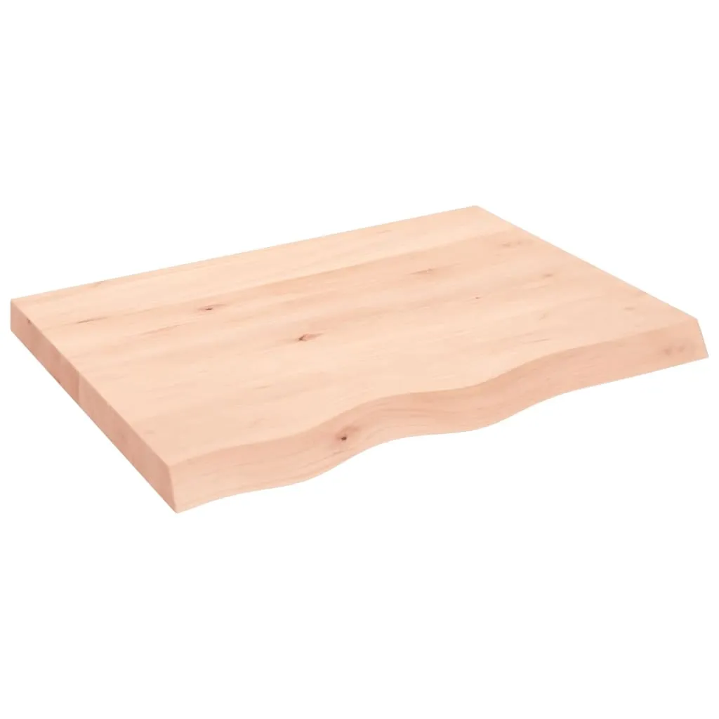 vidaXL Ripiano a Parete 80x60x6 cm Legno Massello Rovere Non Trattato