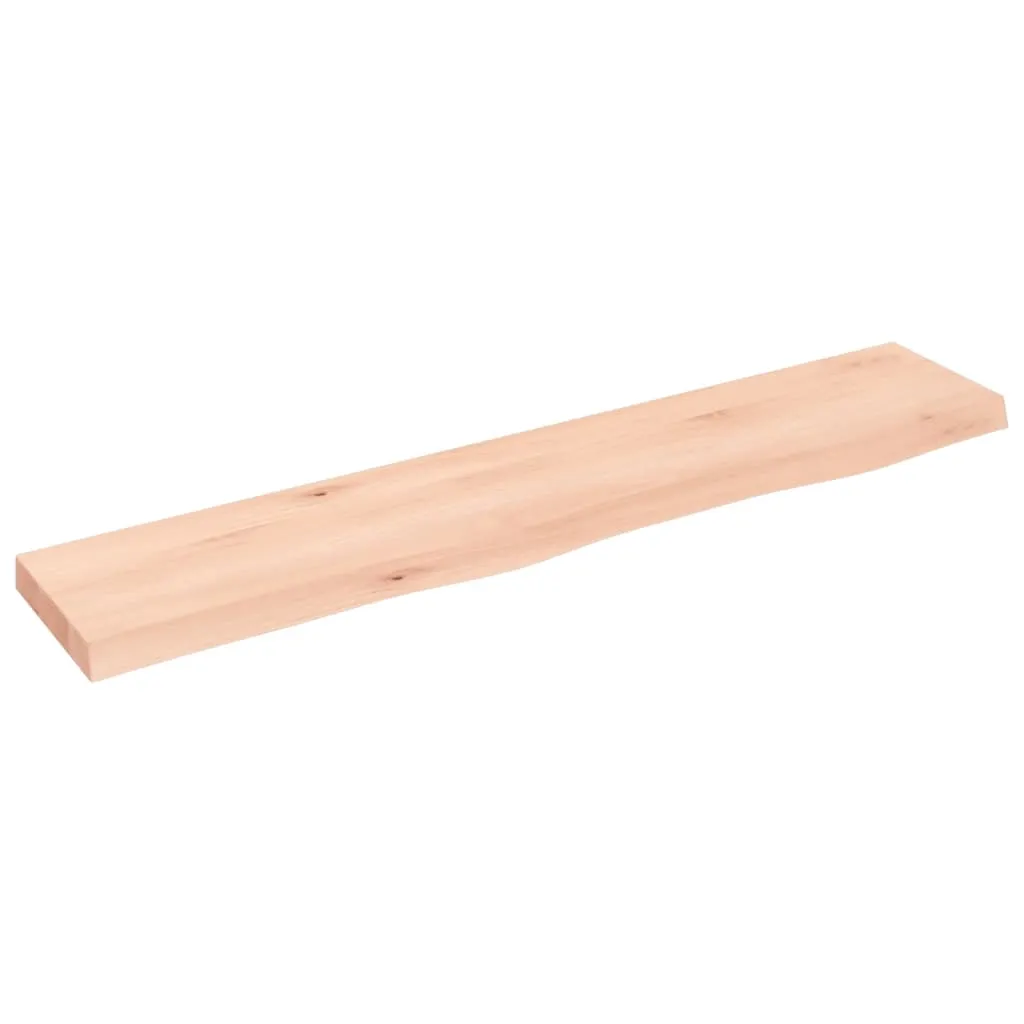 vidaXL Ripiano a Parete 100x20x4 cm Legno Massello Rovere Non Trattato