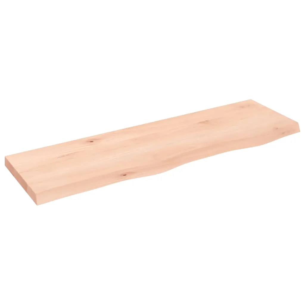 vidaXL Ripiano a Parete 100x30x4 cm Legno Massello Rovere Non Trattato