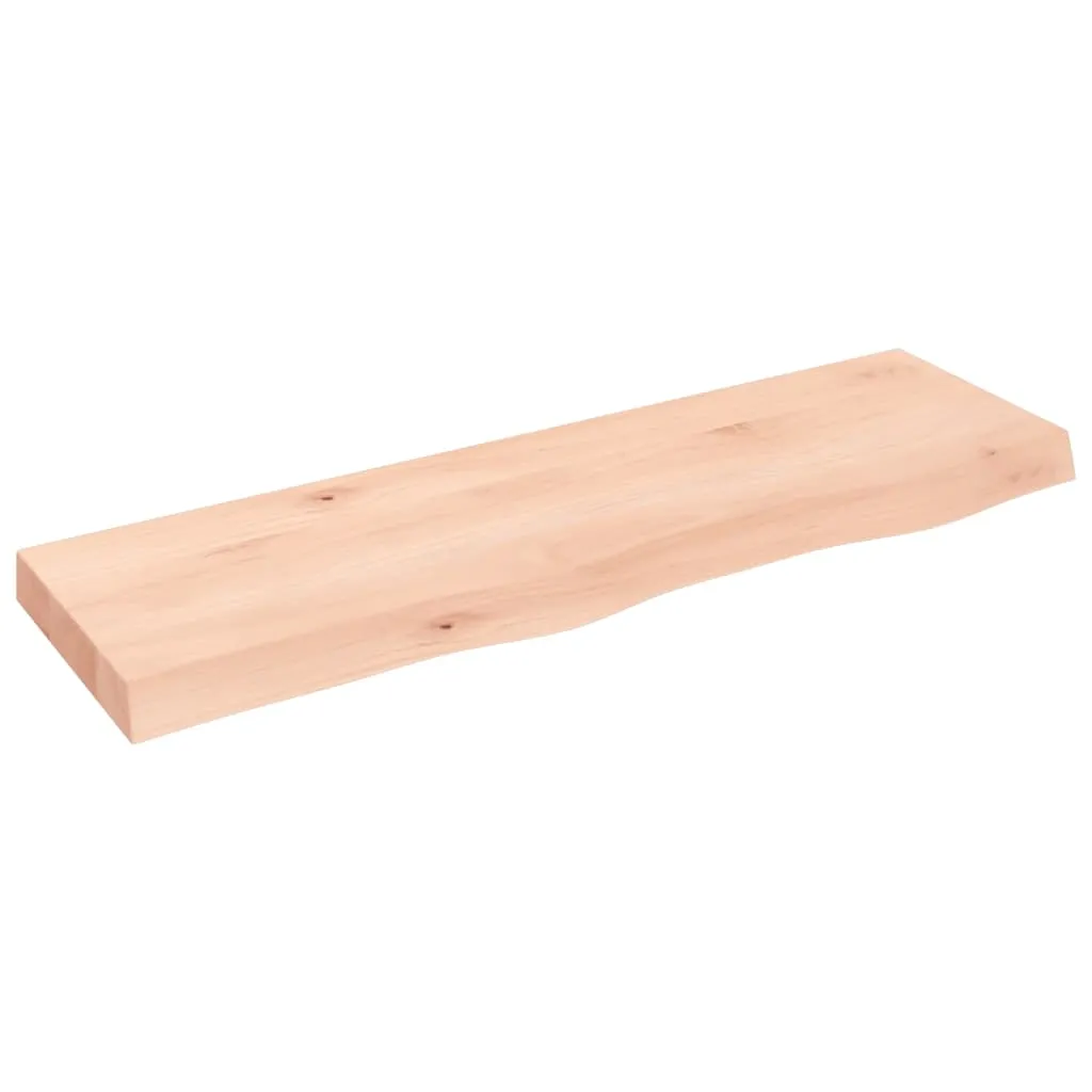 vidaXL Ripiano a Parete 100x30x6 cm Legno Massello Rovere Non Trattato